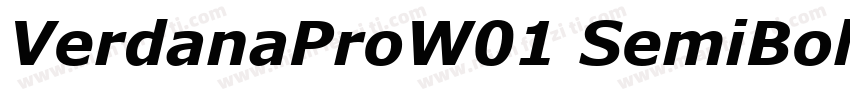 VerdanaProW01 SemiBold Regular字体转换